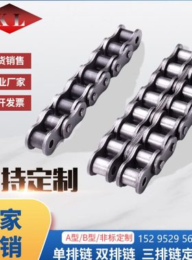 工业传动链条4分5分6分10B12B16B20B24B28B32B单排双排三排链条