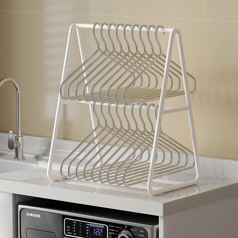 阳台浴室挂衣架洗衣机桌面放置衣服架家用晾毛巾内衣裤收纳整理架