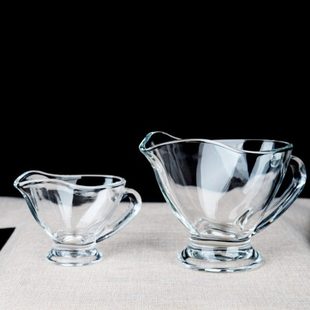 土耳其进口PASABAHCE创意玻璃汁盅西餐牛排浇汁斗酱汁杯小奶盅