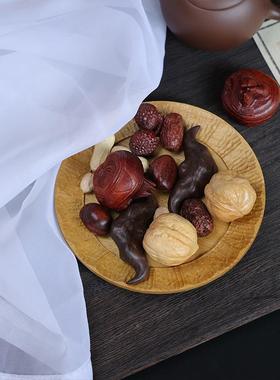 太阳能孩自动转创意汽车摆件黄杨木现代芭蕾舞女车载招旋财雕ZBK