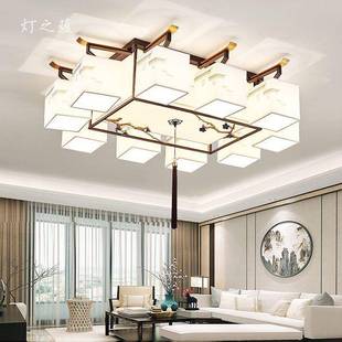 新中式 吸顶灯现代简约长方客厅灯古餐形厅卧灯复中国风套餐534室
