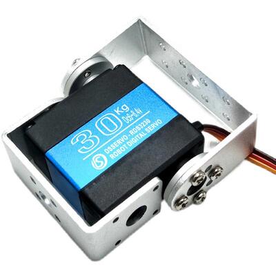 30KG云台双轴机大舵机-180扭矩数码机器舵人金S属数字舵大扭力RD