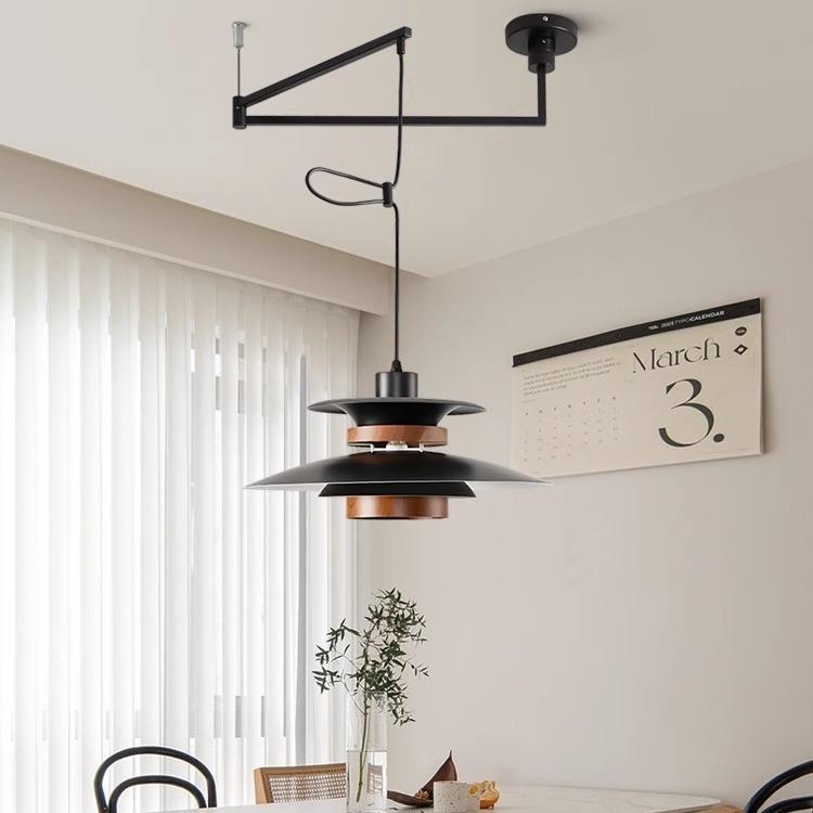 摇H臂灯可移位P5飞碟台餐厅吊灯法式685护中古风岛书房全光谱眼吊