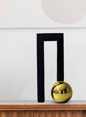 摆件简约现代客厅办室象样公板间酒电视柜柜书柜书架软装装w9000-