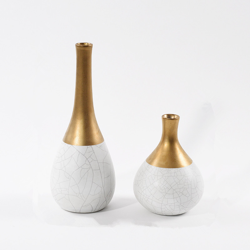 新中式创意小口陶瓷花瓶摆件