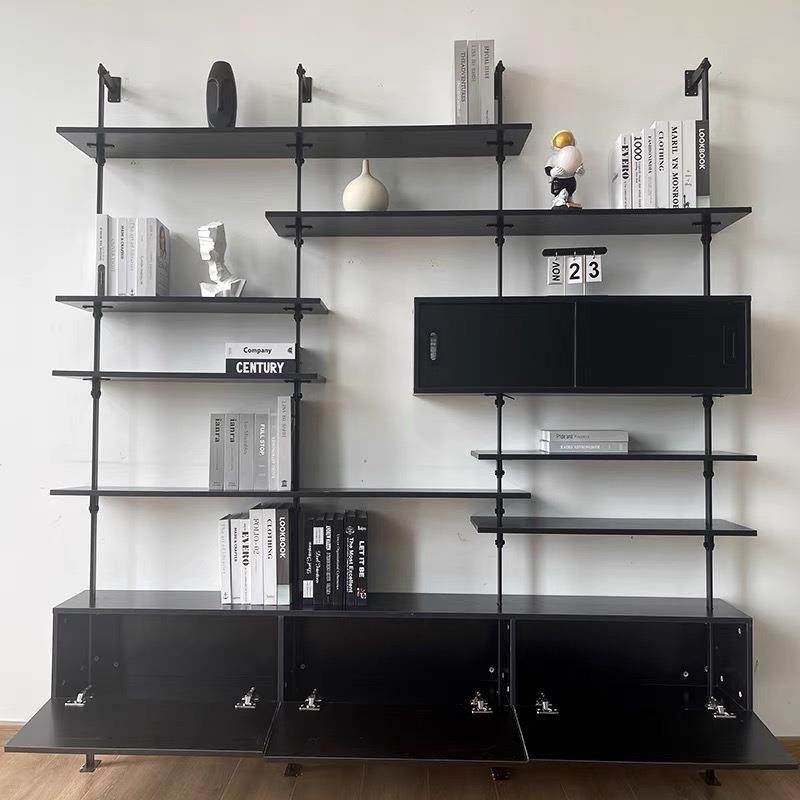 示意式现代创意墙上置物满墙书架书房多层收纳架落地隔TGP断架展,商业/办公家具,千层架,淘宝优惠券,粉丝福利购,淘宝优惠卷