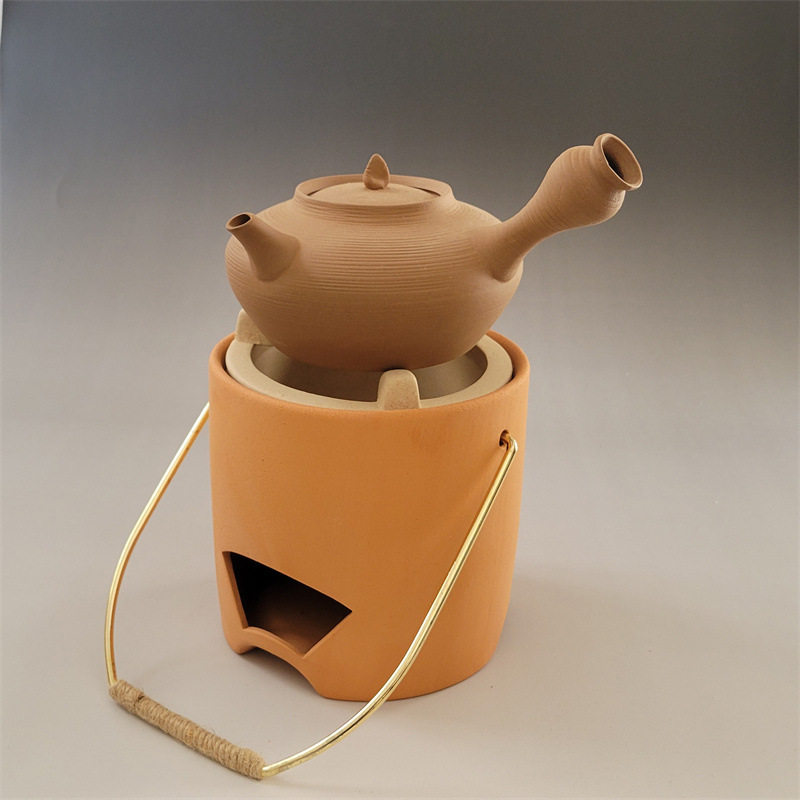 潮州红泥手工炭煮茶炉