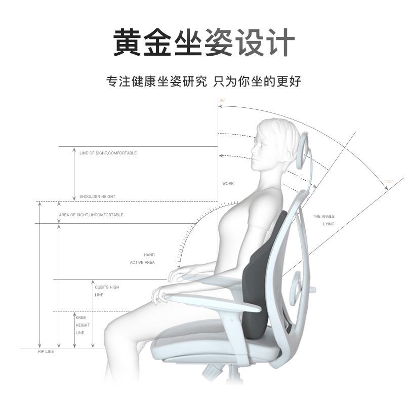 亚马逊腰靠慢回弹Spa忆棉靠垫办公室腰护汽车载腰枕居子家椅腰靠