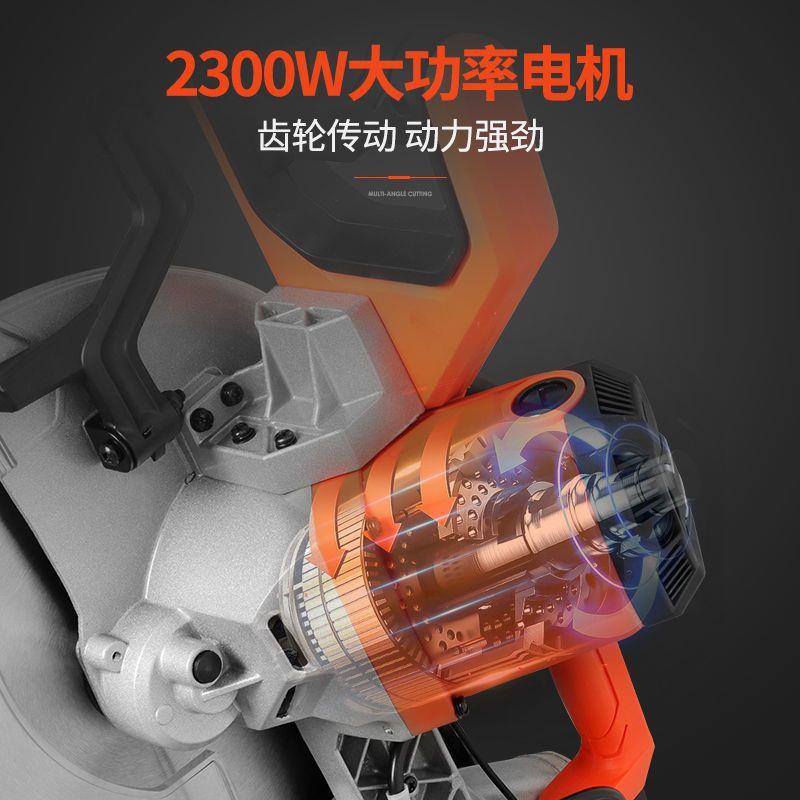 十二双斜拉杆切多功寸能362高精度铝合金木工金属切斜割锯四锯十