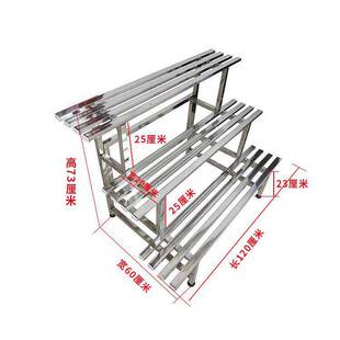 不锈钢阳台花架铁艺阶梯花架落地式多层多肉花架室内室外花盆架