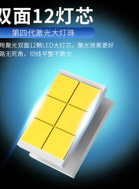 跨境爆款260W大功率聚光汽车LED大灯汽车前照灯H1H4三铜管led车灯