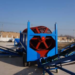 GTS1560盛铭沙场用华滚筒振动筛移沙煤动矿专用设式 备震动滚筒筛