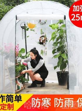 家用温室大棚暖棚棚蔬菜外绿植架保暖VLE阳台小花保暖支多室肉房