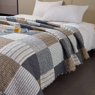 纯棉件三件套榻加厚床厂家直供盖床单夹棉四季通起用双面防单滑榻