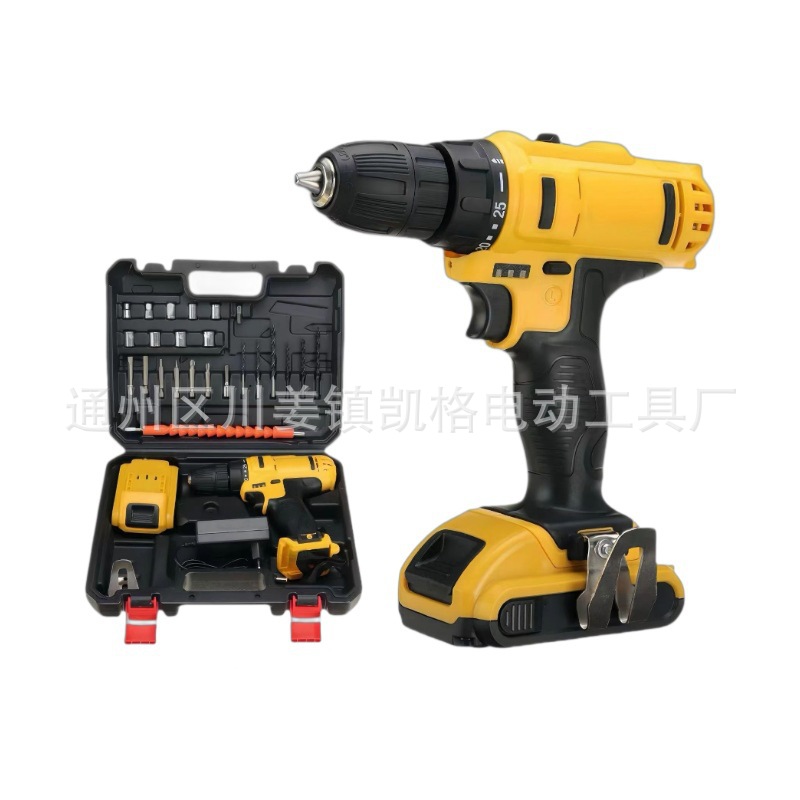 批发锂电手电钻无绳充电式家用起子机多功能电钻套装电动螺丝刀