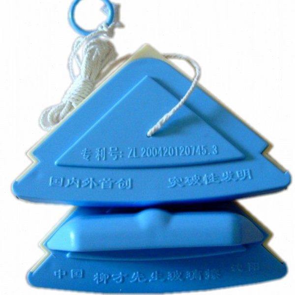 央视《我爱发明》验证双面磁力不掉落擦柳才先生玻璃擦擦双层专用