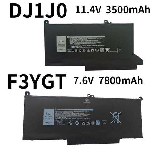 适用戴尔DJ1J0 F3YGT Latitude 7280 7380 7480 7290笔记本电池