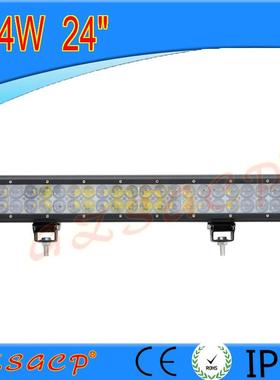 汽车led长条灯超亮改装越野车顶灯24寸144W前杠中网射灯4D凸透镜