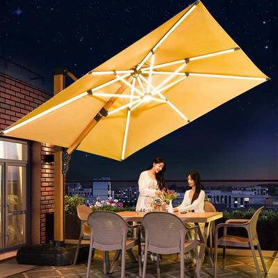 莫家户外遮阳伞庭院伞大型摆摊太阳伞室外露天花园阳台液压罗马伞