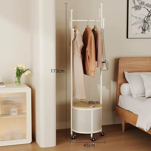 新款衣架落地衣帽架可移动带轮挂衣架卧室家用衣服架