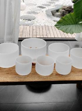 工厂供货专业A级准音432hz水晶钵颂钵石英水晶碗钵