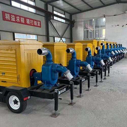 卡博恩自动大流量防汛应急柴油移动泵车柴油自吸排污泵