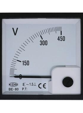 6L2同尺寸指针式电压表BE-80AC450V方形开孔固定式安装