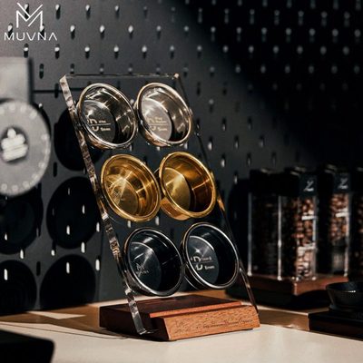 MUVNA慕威纳 意式咖啡机手柄粉碗盲碗立体收纳架二次分水网收纳