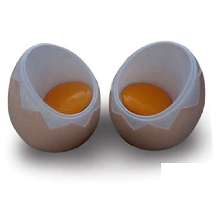 创意鸡蛋蛋黄壳形玻璃钢休息凳椅商场休息造型美陈椅egg chair