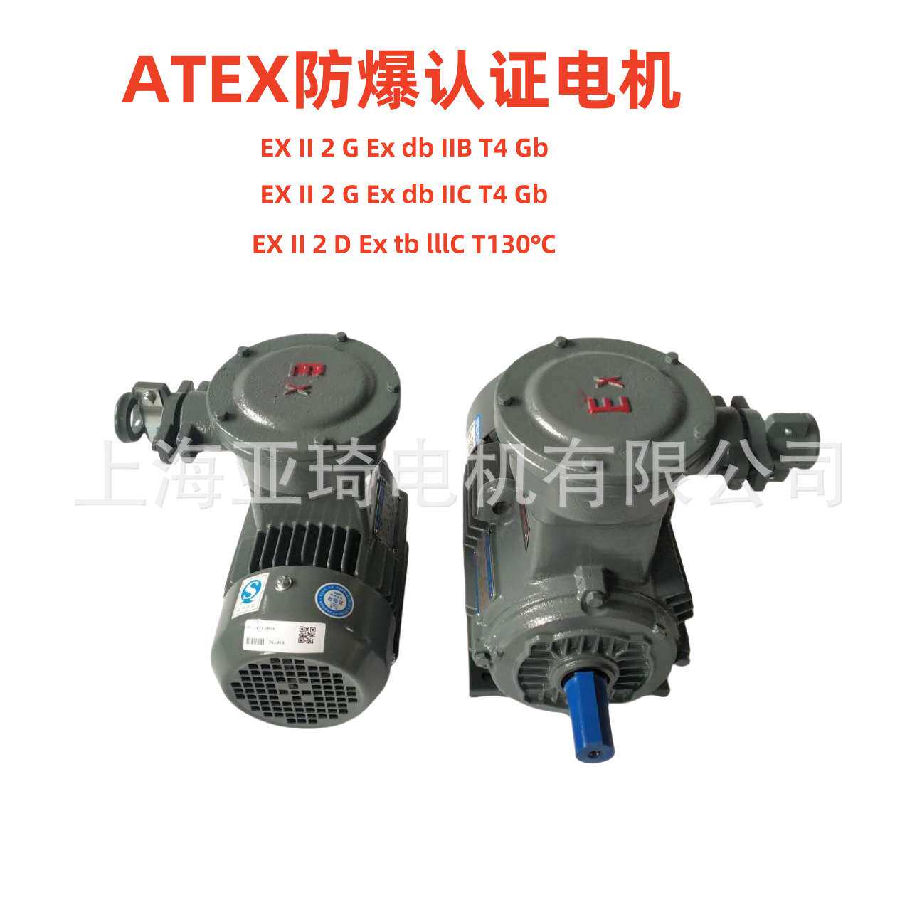 ATEX认证防防爆电机AEX II CT4 防爆马达上海上力防爆EX II BT4
