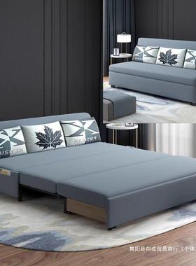 科技一体卧发床两用室可折叠折储物客厅小户QOS型双人伸缩多沙叠