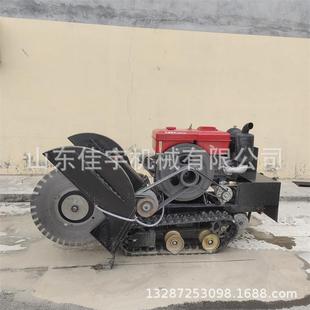 HQV自动履带式马路切割片机锯柴油切缝机遥控式地面全切双线机