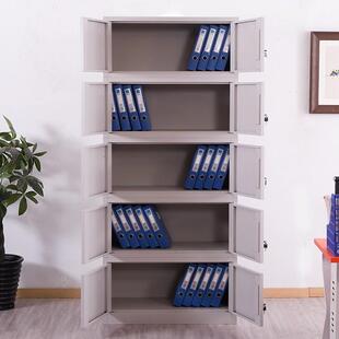 铁皮文件柜办公五小档案凭资料开证门矮柜66128节子带锁抽屉储物