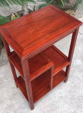 梨木茶CZP几茶小几边几边柜茶中式茶水架实花木鸡翅木置物架mω