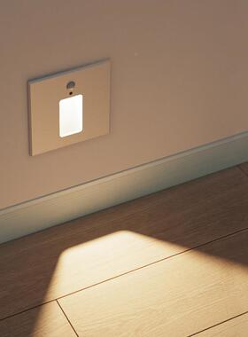 8型l形de智能NMX感应地脚灯方网红楼梯壁灯走廊过道嵌6入式小夜灯