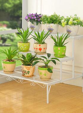 厂QYL梯家直供铁艺落地台多层阶花客盆架家用绿萝厅阳花架