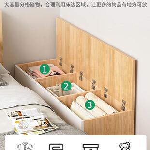 床头柜易柜子床边柜卧尾室夹约缝长条柜简现代缝隙窄柜床储AVM物