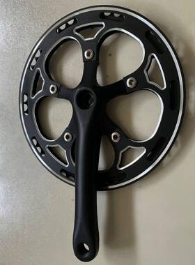 铝合金牙盘52T单铝自行车牙47253盘锂电罩车超轻柄轮盘曲骑行车配