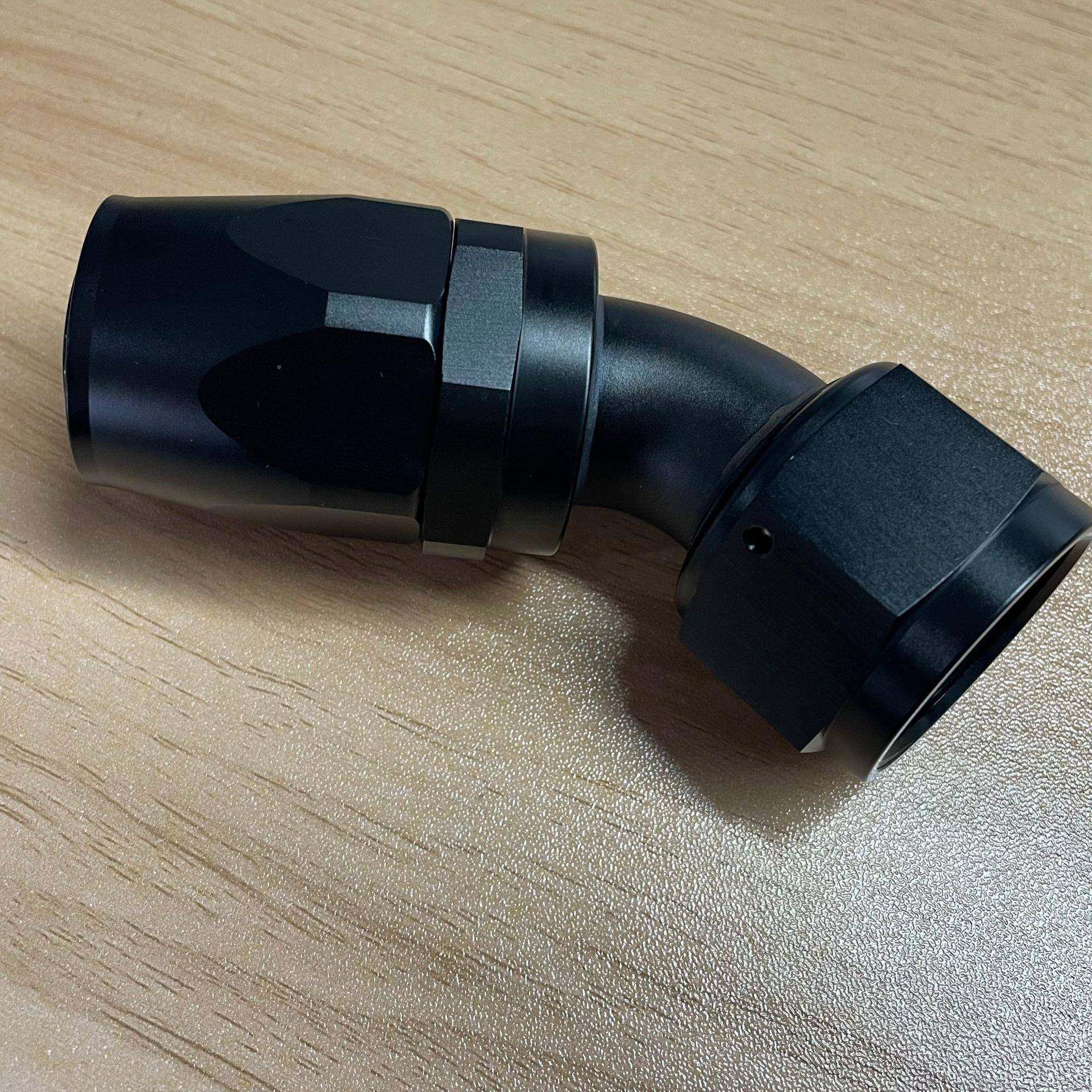 4装5°旋转软接头RFJ汽车改配件油管黑色油油管冷器赛车改装AN管1