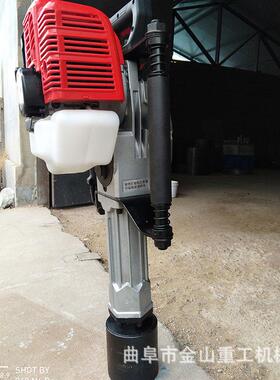 小油型快立柱速机OON汽建筑地打桩机三多功能手提式角铁打桩机