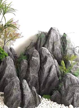 石头泡沫假山石头道具拍摆饰件网VGJ红橱窗造景照装假雕刻