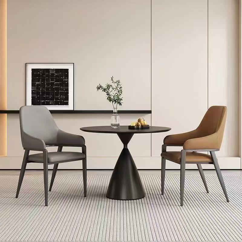 现代意式简约轻奢椅家用靠背休餐闲餐桌货椅YHT餐厅酒店靠背子椅