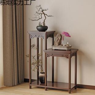 客厅落地式置架225花0盆架物花多层实木KCY新款花台阳台中式室内