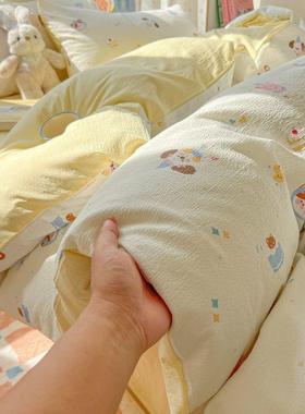 A类母婴超软水级三洗棉四CDT件卡通被套宿舍床单套件套床品被套床