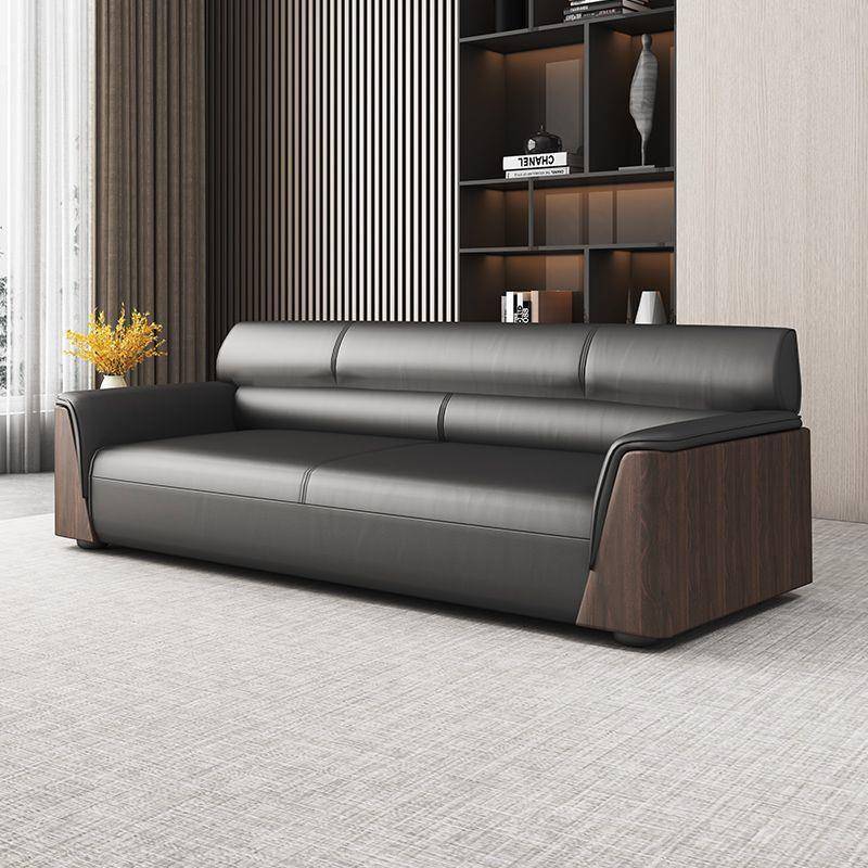 办公室办沙公发简现代商务接待沙发理茶YTO几套装三人经会客约沙