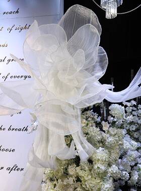 大型成婚17315庆道具纸花橱体窗装饰摄影品立舞台蝴蝶大花摆件摄