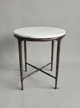 RH式复古锻打铁艺轻奢几别墅酒店设计师厅中茶UON美古风茶客几