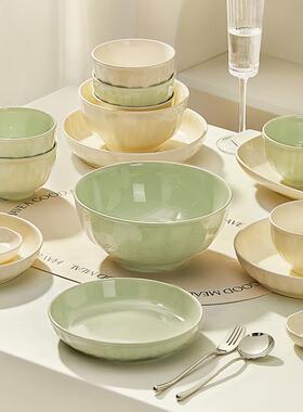 油风碗碟套装家清20用2AMX5新款餐具碗筷盘子高颜值饭碗新碗具奶