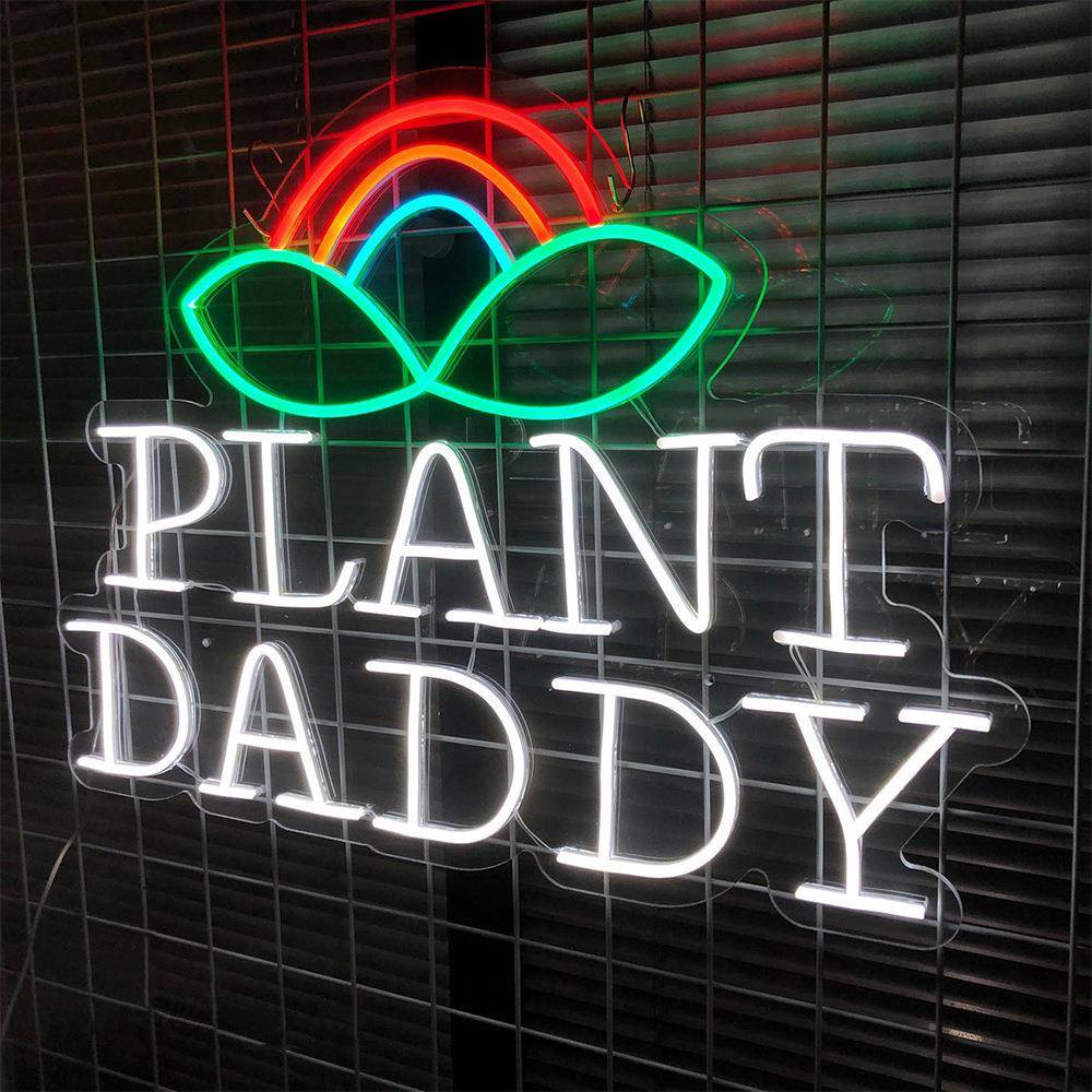 le牌d霓虹灯造型PLA灯NTDADDY植物招装饰灯字ZUO母造型厂直家供