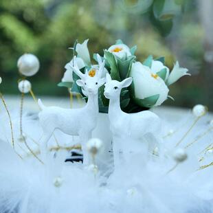 GJ车内路装饰件女士BJI小鹿一平安可摆爱网红迷5你车载中控台摆饰